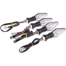 Clignotants élégants pour moto, conception à double éclairage pour une visibilité accrue, installation facile et longue durée de vie, faible