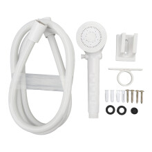 Pommeau de douche haute pression 5 jets pour camping-car, caravane, fourgon aménagé, remorque et bateau. Installation facile grâce à son support