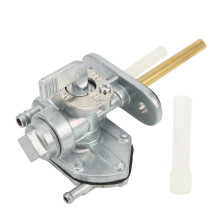 Benzinhahn für Motorradtank, Benzinhahn mit 3-Positionen-Schalter (EIN/PR/RES), vakuumgesteuerter Benzinhahn aus rostfreier Aluminiumlegierung
