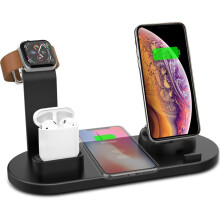 Innovativ laddningsnav, nytt snabbt trådlöst laddningsställ, nattlampafunktion, fodralvänlig laddning för iPhones, Apple Watch, Airpods och