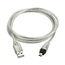 Seamless Integration Cable, Firewire DV Cable Adapter, iLink Compatibility For Digital Devices, Translucent Design, Double-Layer Shielding, Strain Rel