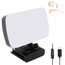 Luce video leggera e portatile, qualità dell'immagine migliorata per laptop e telefono, che offre modalità di luce calda, bianca e bianco caldo,