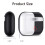 Θήκη σιλικόνης για Airpods Pro, μαύρο προστατευτικό κάλυμμα ανθεκτικό στους 6