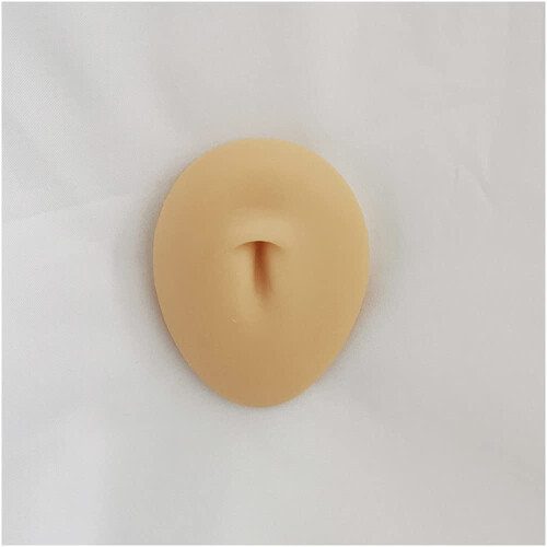 Silicone Belly Button Model with Realistic 1:1 Texture for Piercing Practice and Display Prop 1