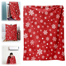 Manta navideña de 100x77cm, manta de felpa suave y cálida para las fiestas, compatible con la manta roja npkgvia