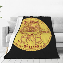 Manta polar con el emblema del suboficial mayor retirado del ejército estadounidense, suave, ligera y acogedora para sofá, sillón o cama.