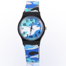 ZKCCNUK Watch Camouflage Children Watch Quartz Wristwatch For Girls Boy Blue Up to 50% off Clearance