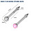 4Pack Disposable Nose Piercing Kit with Builtin Studs, Self Piercing Gun for Home Use White Pink 2