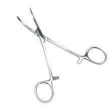 Pet Ear Hair Tweezers, 4.9" Stainless Steel Dog Grooming Tool with Straight & Curved Tips, Locking Design for Cats and Dogs, Face Cleaning Clamp