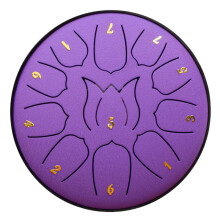 Tambour à languettes en acier Hohaski 11 notes, 15 cm, avec maillets et housse, compatible avec le handpan Ubblove, idéal pour la méditation,