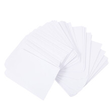 100 unidades de envelopes para correspondência sem palavras, ideais para embalagem de cartas, moedas e papéis de escritório.