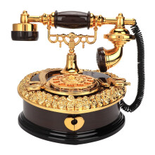 Tarente Retro Herzförmiges Telefon-Spieluhr-Modell Geburtstagsgeschenk Heimdekoration