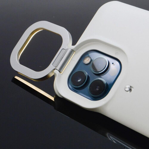 Capa para celular com flash de beleza para selfies noturnas e efeito de luz circular, compatível com iPhone 12 Pro Max, iPhone 12 Pro, iPhone 12, 2