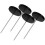 ITSELFER 1 Set 4Pcs Detachable Receipt Holders Desktop Paper Menu Holders (Black) 5