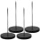 ITSELFER 1 Set 4Pcs Detachable Receipt Holders Desktop Paper Menu Holders (Black) 1