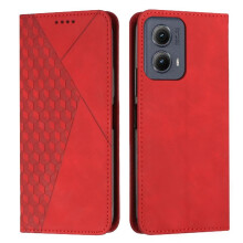 Etui z klapką do Motorola Moto Edge 2024, z podpórką, ze skóry PU, z możliwością włożenia karty