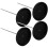 ITSELFER 1 Set 4Pcs Detachable Receipt Holders Desktop Paper Menu Holders (Black) 2