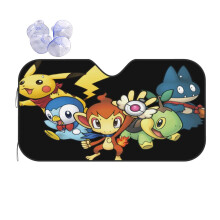 Scáthlán Gréine Gaothscáth Frithchaiteora Pokémon, Comhoiriúnach leis an gcuid is mó de na gluaisteáin. Scáth Poileisteir Fillte a