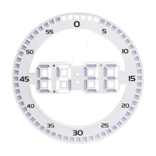 Orologio da parete digitale silenzioso a LED da 12 pollici con ampio display per soggiorno.