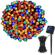 72 fot 200 LED solcelledrevet lyslenke utendørs, 8 moduser, kompatibel med jul, fest, hage, bryllupsdekor Siste oppgradering