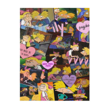 Hey Arnold, coperta morbida e confortevole, leggera e calda in flanella, ideale per divano, letto, 101,6 x 76,2 cm (40" x 30").