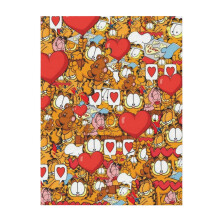 Garfield mjuk och bekväm pläd plysch lätt varm plyschflanellfilt och plädar för soffa bäddsoffa 80"x60"