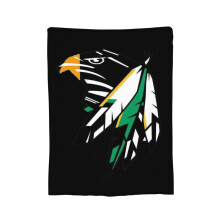 North Dakota Fighting Sioux Hockey Flanellfilt 40"x30" - Lätt, Antistatisk, Luktkontroll, Kompatibel med fläktar