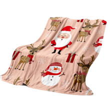 Julfilt 102x132 cm flanellfleece för säng, soffa - Kompatibel med juldekorationer