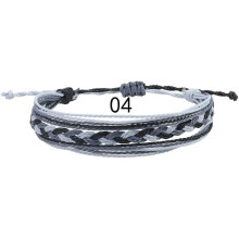 Bracelets bohèmes surfeurs NANAHuang pour femmes et hommes, bijoux de plage d'été en cordon ciré tressé, bracelet d'amitié en corde imperméable