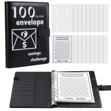 HTHJSCO Notesbog 100 Kuverter Spareudfordring Spare100 Kuvert Udfordring Sparekuvert A5 Spareudfordringsbog