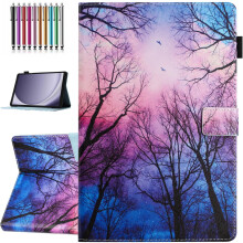 Capa compatível com Samsung Galaxy Tab A9 Plus de 11 polegadas (modelo 2023) (SM-X210/X216/X218), ativação/desativação automática, PU premium.