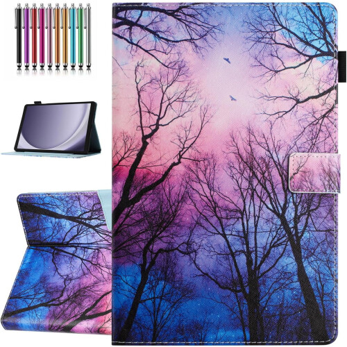 Capa compatível com Samsung Galaxy Tab A9 Plus de 11 polegadas (modelo 2023) (SM-X210/X216/X218), ativação/desativação automática, PU premium.