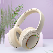 Cuffie pieghevoli Bluetooth 5.3 con subwoofer, cancellazione del rumore, microfono integrato, auricolari stereo wireless circumaurali.