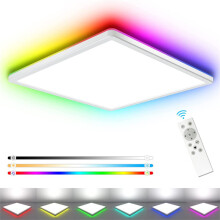 Offerta imperdibile! Luci a LED, plafoniera a LED da incasso con retroilluminazione RGB, 24W, 3000K-6000K, dimmerabile, plafoniera con