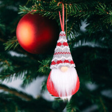 Julepynt Håndlaget plysj julenisse julepynt høytidsjulepynt