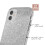 Capa para celular com efeito degradê espelhado e glitter, compatível com iPhone 11. 4