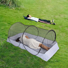 Mosquito Net Foldable Pop Up Travel Tent, Bed Canopy Camping Mosquito Net for Travel Bedroom and Outdoor Trip, Twin Size Bed