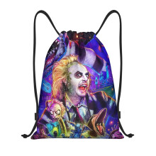 Beetlejuice Klasická taška se stahovací šňůrkou, Skládací, Sportovní, Fitness, Taška se stahovací šňůrkou, Unisex, Cestovní taška na