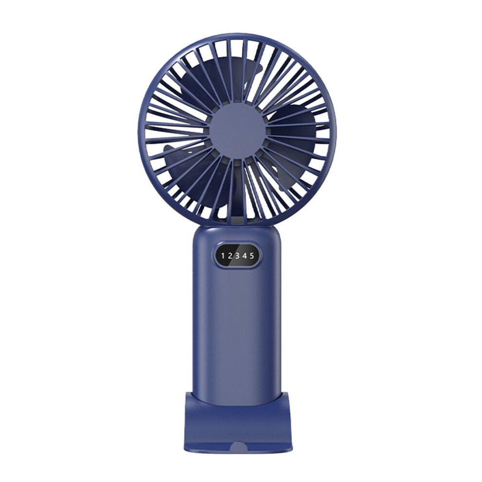 Mini Handheld Fan Portable Foldable Usb, Smart Led Display Quiet Desk Fan 5 Speeds For Office Outdoor Travel, Compatible With Tahtuvzn 9149926940944