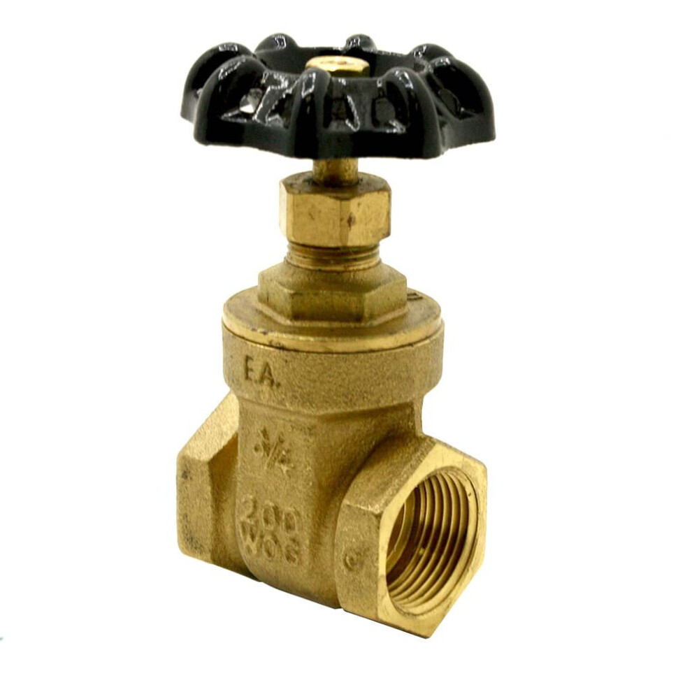Thrifco 6418003 1/2 Inch Fip Brass Gate Valve - No Lead 9149926940807