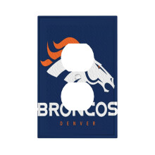 Painéal Lasc Fráma Rómhánach Leathair Aonair do Shoilse Broncos, Painéal Balla, Lasc Solais Aonair, Dúbailte/Tarraingthe