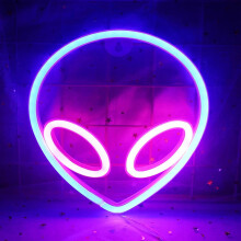 Letreros de neón de alienígenas LINLIN, luces nocturnas LED de alienígenas para regalo infantil, fiesta de cumpleaños, Navidad, decoración de