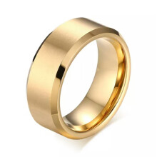 RSAMD1Pcs Bague homme en acier inoxydable titane noir, alliance pour couple femme, tailles 6 Ă 12, or 9