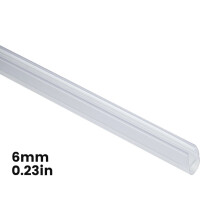 Glass Door Seal Strip, 40inch Soft Shower Door Sweep to Stop Leaks, Shower Silicone Seal Strip