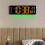 Relógio de parede digital Apooke de 15 polegadas, com grande visor LED, despertador, ajuste de brilho e exibição de data e temperatura. 6