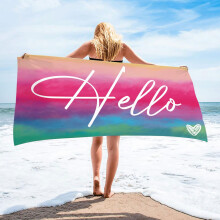 Kiplyki Groothandel Microfiber Strandhanddoek, 76x152 cm, Superlicht, Kleurrijk, Zandbestendig, Multifunctioneel voor Reizen, Zwembad, Bad