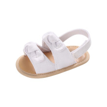 OAVQHLG3B Baby meisjes sandalen met strepen, effen kleur, platte zomerschoenen voor peuters en baby's, eerste stapjes
