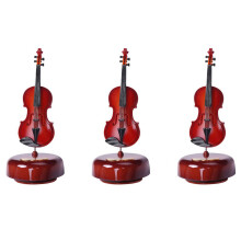 3X Violin Music Box, Rotating Musical Base, Classical Music Box Instrument, Gift for Birthday Christmas