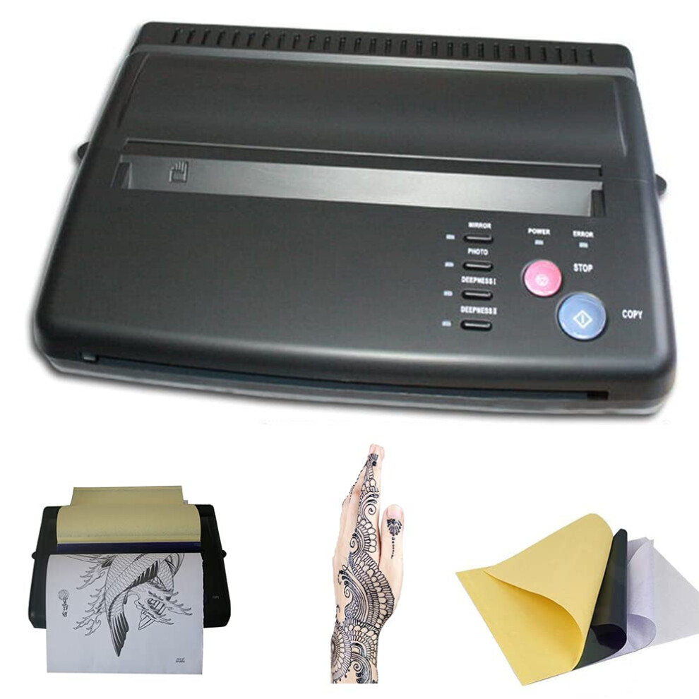 Tattoo Transfer Stencil Machine with Fast Thermal Printing, A4 Copier for Professional Artists