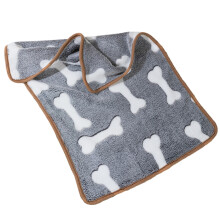 Washranp dobbeltsidede vandtætte hundetæpper, bløde, fluffy fleece varme kæledyrstæpper sovemåtte til små hunde og katte
